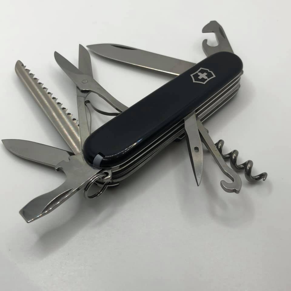 New Victorinox Huntsman Black Swiss Army Knife