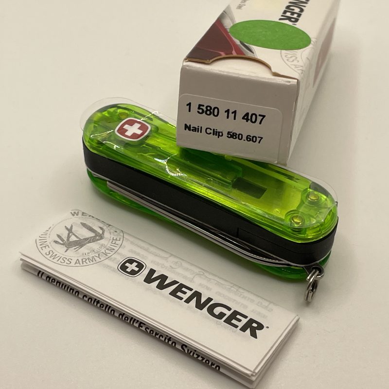 Wenger Nail Clip Translucent Green 580.607